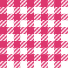 Red Gingham seamless pattern.