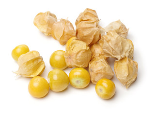 Physalis fruit isolated on white background 