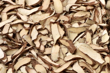 (waisan)Dry yam medicinal herb background