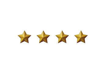 Three-dimensional star mark used for evaluation or rank or grade. 　評価、グレード、ランクなどに使用する星マーク