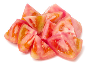 fresh tomato isolated on white background