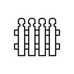 fence icon trendy flat design