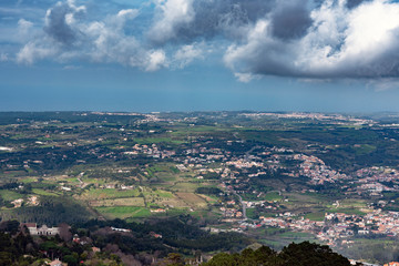Sintra city and surroundings in Portugal.