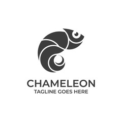 Chameleon Design concept Illustration Vector Template