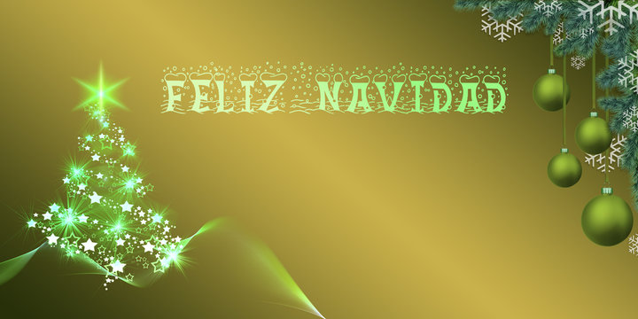 felicitaci&oacute;n navidad en espa&ntilde;ol, feliz navidad, postal navidad