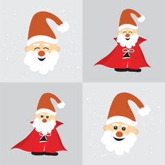 Vector Cute Christmas characters.
