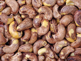 cashew nuts background 