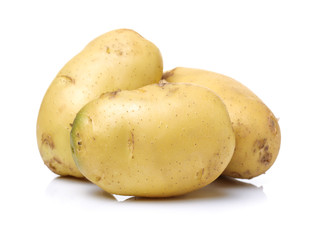 New potato isolated on white background 