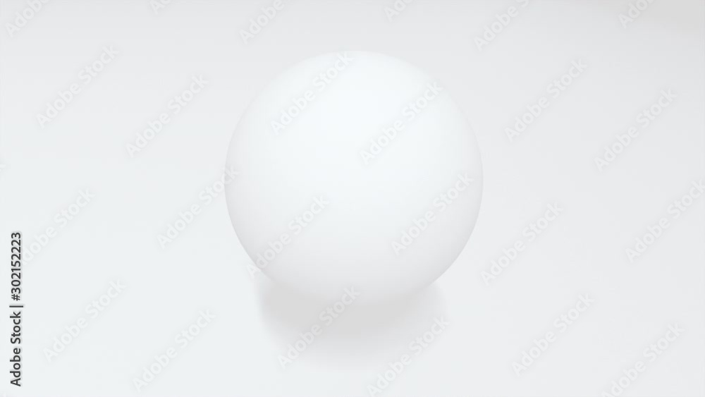 Poster 3d render of transformation of a scope into parts on a pure white background. computer generated abs