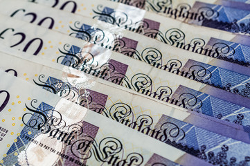 British pounds banknotes