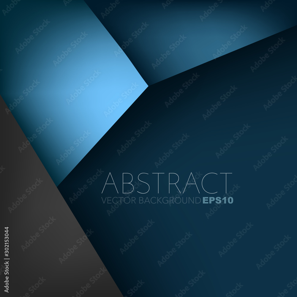 Poster abstract blue background with copy space for your text