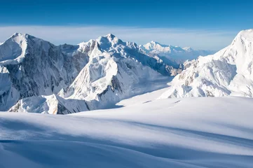 Foto auf Acrylglas Nanga Parbat Schneebedeckte Wanderung am Gipfel des Nanga Parbat