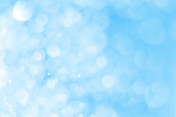 Abstract of blue bokeh for background design