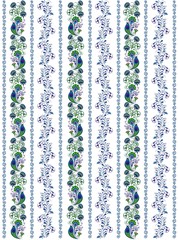 Floral elements. Botanical pattern brushes for your design.