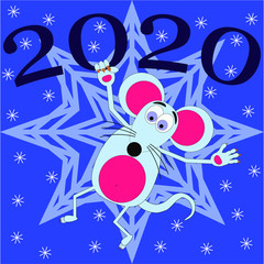 rat, new Year, Santa Claus, rabbit, animal, cartoon, bunny, illustration, cute, easter, christmas, holiday, love, baby, butterfly, design, pink, blue, card, valentine, pattern, hare, art, animals