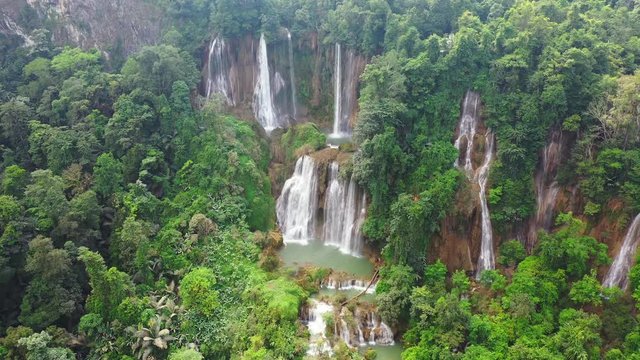 Thi Lo Su (Tee Lor Su) in Tak province. Thi Lo Su waterfall the largest waterfall in Thailand.