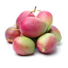 mangos on white background 
