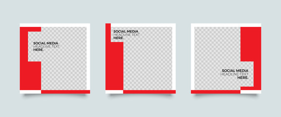 Naklejka premium Modern promotion square web banner for social media mobile apps. Elegant sale and discount promo backgrounds for digital marketing