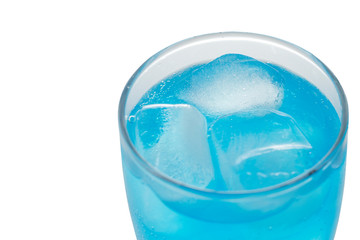 Soft drinks on a white background