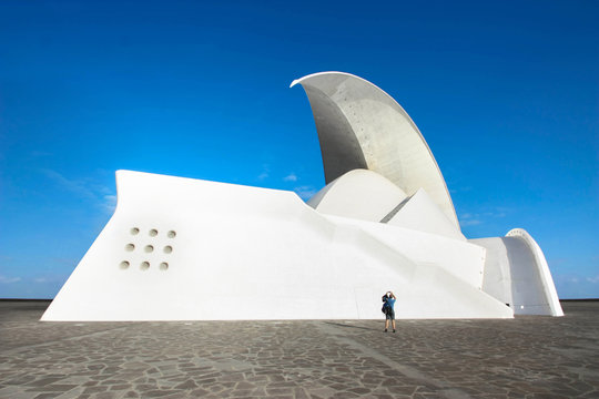 Auditorium of Tenerife (designed by architect Santiago Calatrava) in Santa Cruz de Tenerife, Canary Islands, Spain	