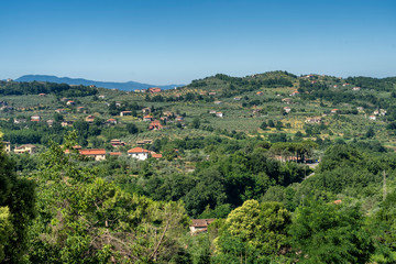 Fototapeta na wymiar Panoramic view from Arpino, Italy
