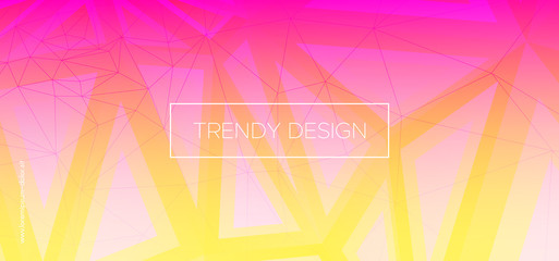 Origami Triangles Wallpaper. Digital Polygon 