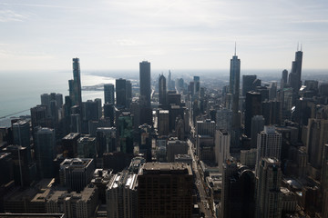 Fototapeta na wymiar Chicago aerial 
