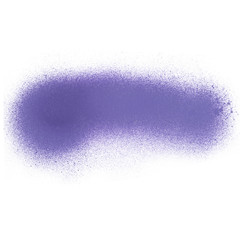 Spray decor graffiti element with paint splashes on the white isolated background.