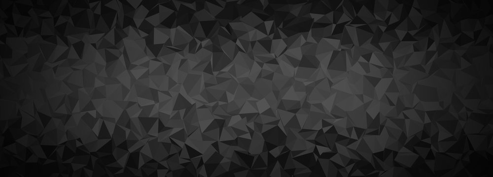 Low Poly Hintergrund schwarz