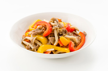 パプリカと豚肉の炒め物