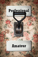 Street Sign Professional versus Amateur