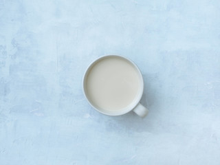 Nut vegan milk. Cup of milk. Drink background.