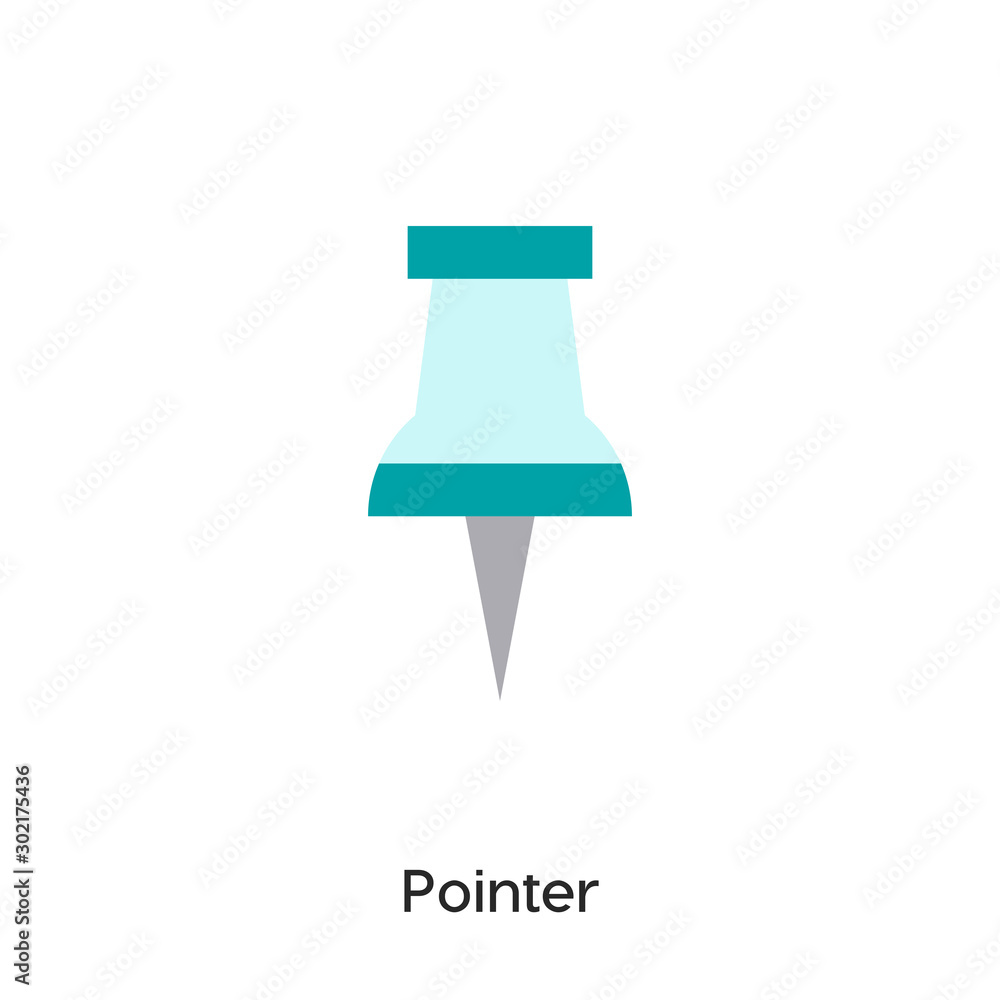 Poster pointer icon vector symbol sign
