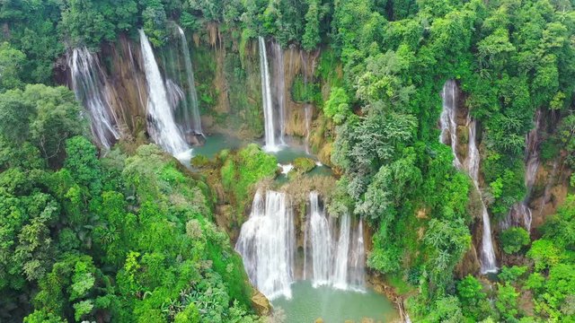 Thi Lo Su (Tee Lor Su) in Tak province. Thi Lo Su waterfall the largest waterfall in Thailand.