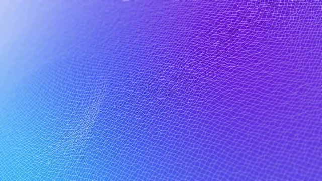 Modern abstract rippling grid. Geometric animated decorative gradient background. 4K UHD video seamless loop.
