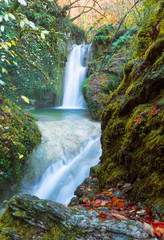 Monte Tancia (Rieti, Italy) - The suggestive waterfalls of torrent Galantina in the Appennini...