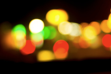 Bokeh with colorful spherical lights alternating with the background image.