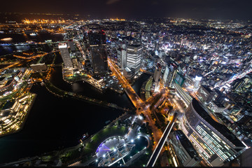 Fototapeta premium 横浜 みなとみらいの夜景