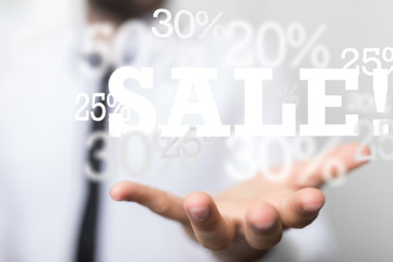 percent shopping digital in hand