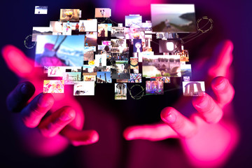 Internet broadband and multimedia streaming entertainment