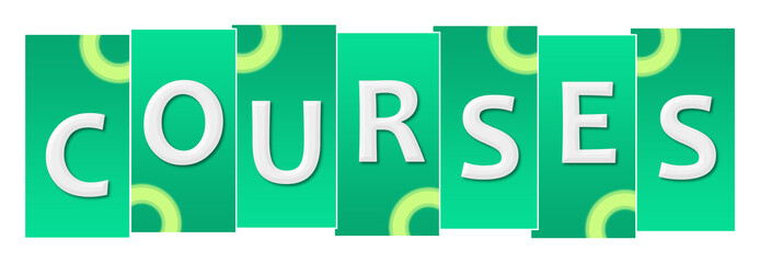 Courses Turquoise Green Rounded Squares Horizontal 