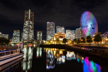 横浜 みなとみらいの夜景