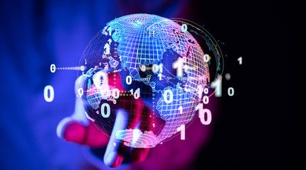 Global network and data exchanges over the world