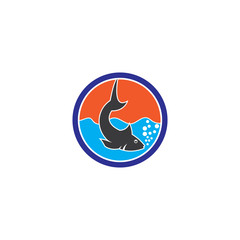 Obraz na płótnie Canvas Fish logo template