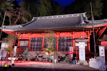ライトアップ日光2019　日光二荒山神社　本社拝殿