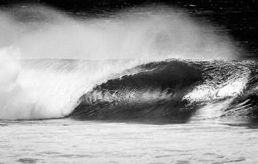 black and white Wave