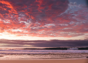 Obraz na płótnie Canvas beach sunset