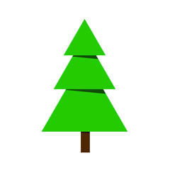 christmas tree on white background