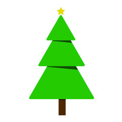 Fototapeta premium christmas tree on white background