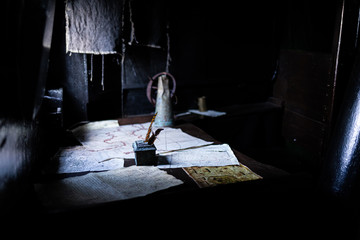 Cabine de bateau ancien - Nao Victoria